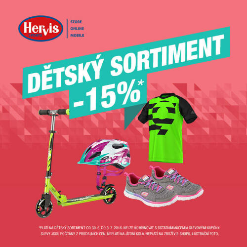 HERVIS - dětský sortiment -15%